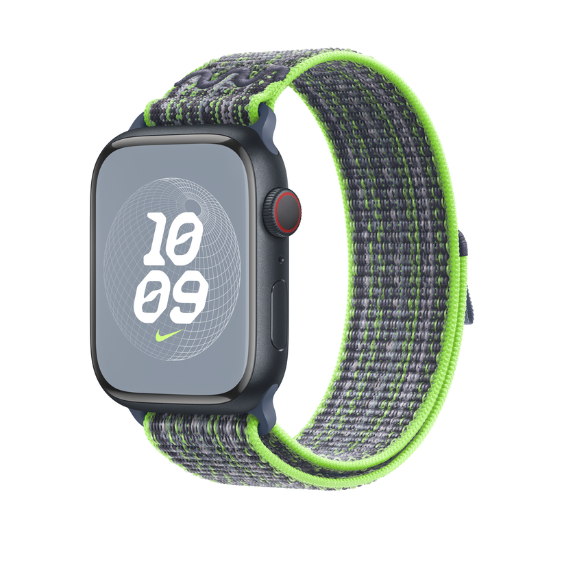 Buy 45mm Bright Green/Blue Nike Sport Loop Online at Best Price in