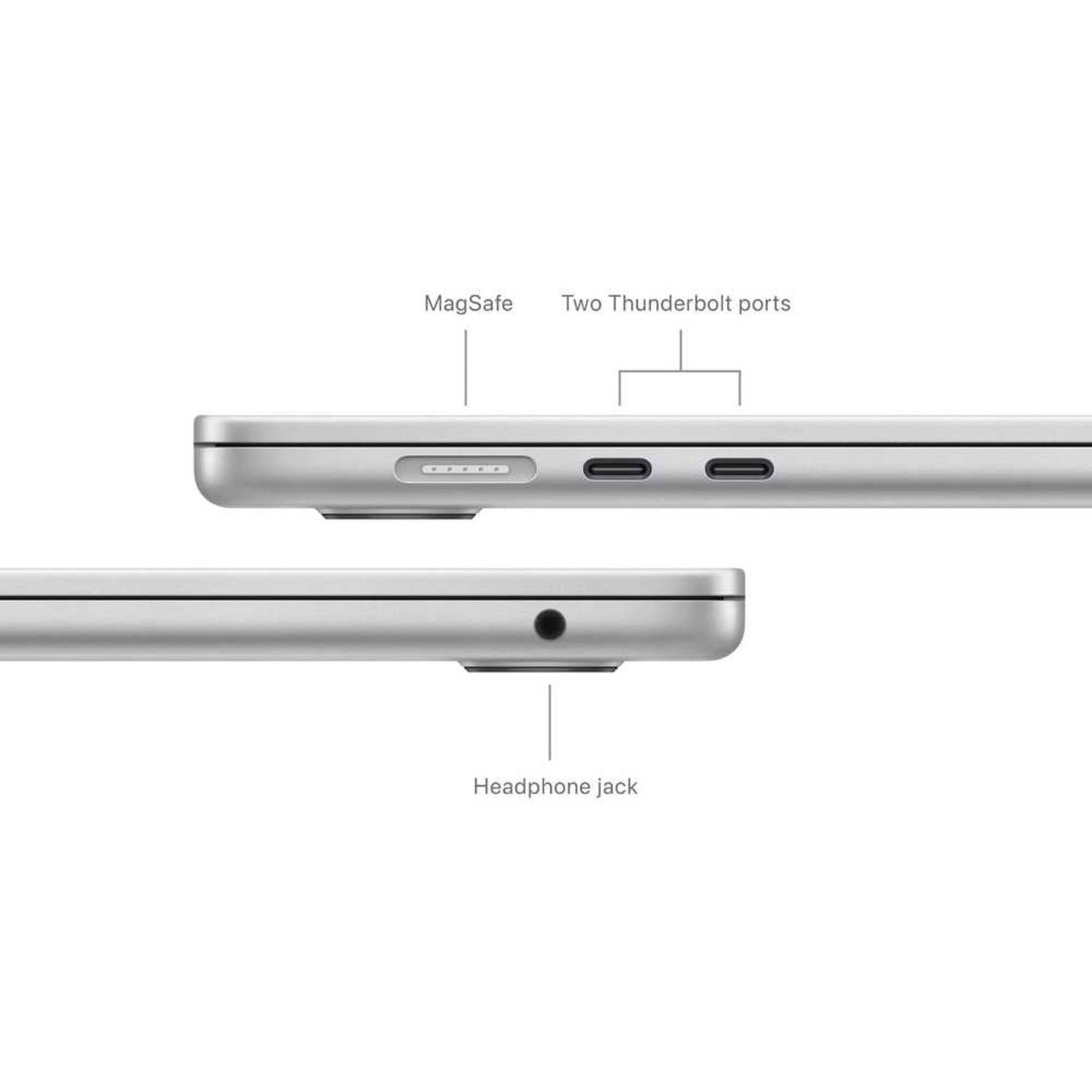 15-inch MacBook Air: Apple M3 chip with 8-core CPU and 10-core GPU, 8GB, 512GB SSD - Silver