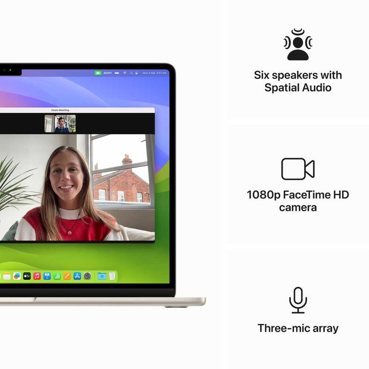 15-inch MacBook Air: Apple M3 chip with 8-core CPU and 10-core GPU, 8GB, 512GB SSD - Starlight