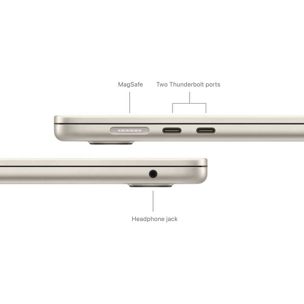 15-inch MacBook Air: Apple M3 chip with 8-core CPU and 10-core GPU, 8GB, 512GB SSD - Starlight