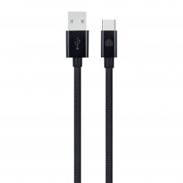 Dviced Cable USB-A to USB-C Nylon Textile 1.25m - Black