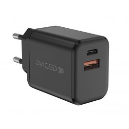 Dviced Wall charger 35W GaN 1 USB-A 1 USB-C EU - Black