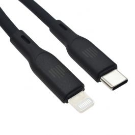 Dviced Cable USB-C to Lightning silicone 1.25m - Black