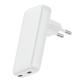 Dviced Slim GaN fast charger 45W Dual USB-C EU - White