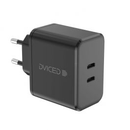 Dviced Wall charger  65W GaN 2 USB-C EU - Black
