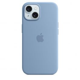 MT0Y3ZM/A|iPhone 15 Silicone Case with MagSafe - Winter Blue