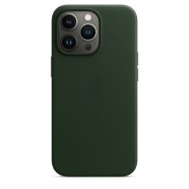 MM1G3ZM/A|iPhone 13 Pro Leather Case with MagSafe - Sequoia Green
