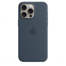 MT1P3ZM/A|iPhone 15 Pro Max Silicone Case with MagSafe - Storm Blue