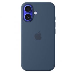 MYY23ZM/A|iPhone 16 Silicone Case with MagSafe - Denim