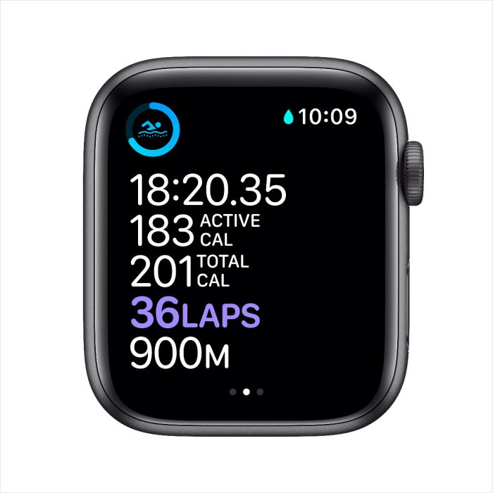 Apple watch series 6 gps 44mm space gray aluminium 2025