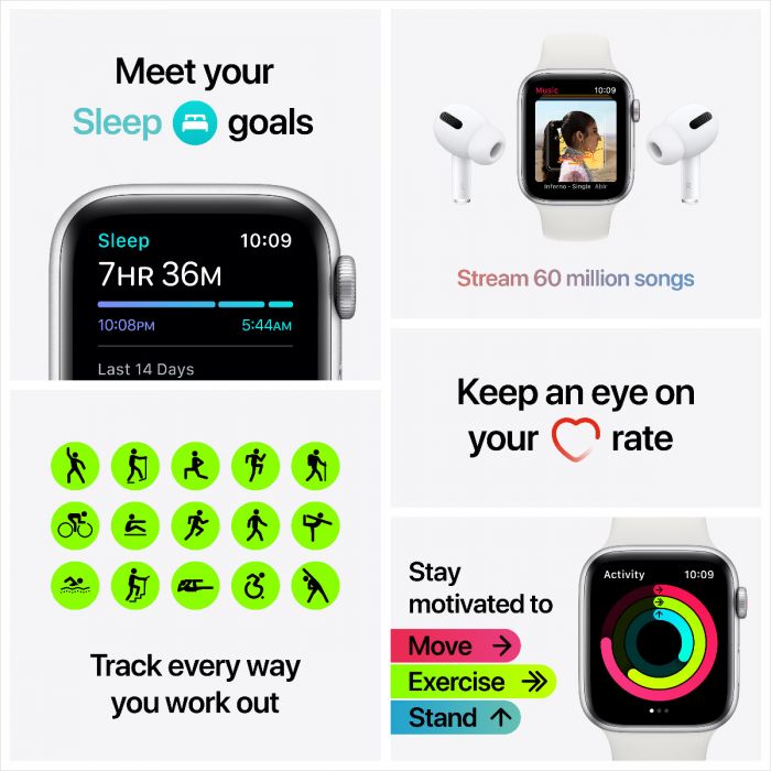 Buy Apple Watch SE GPS 40mm Gold Aluminium Case with Pink Sand Sport Band Regular Online at Best Price in Beirut City Centre Holcom Building ABC Achrafieh Beirut Lebanon iSTYLE