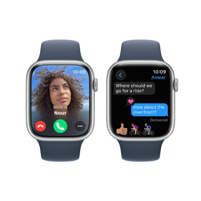 Apple Watch Series 9 GPS 45mm Silver Aluminium Case with Storm