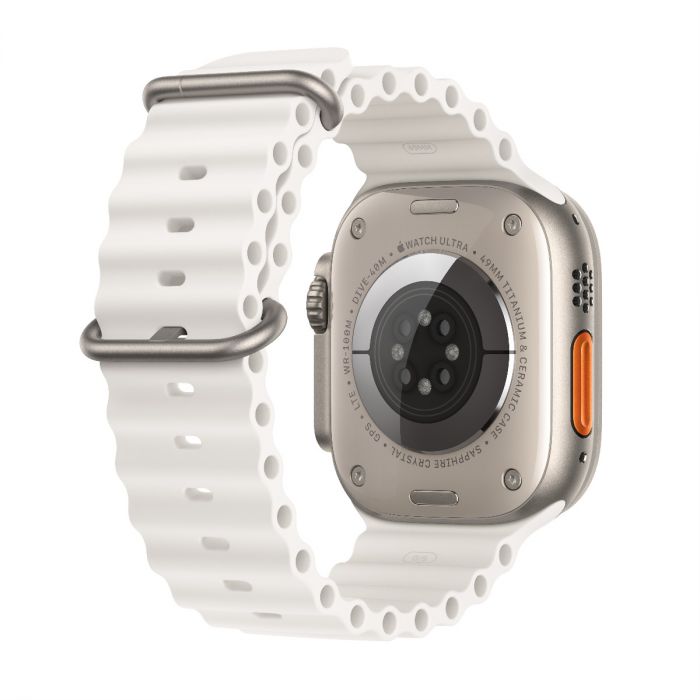 Apple Watch Ultra 2 GPS Cellular 49mm Titanium Case with White Ocean Band iSTYLE